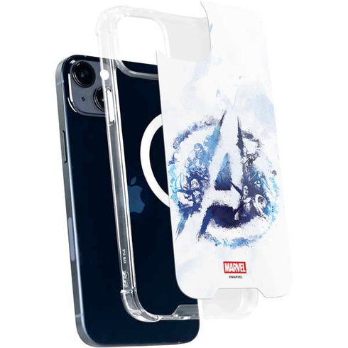 Marvel Avengers Blue Logo iPhone 15 MagSafe Case